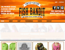 Tablet Screenshot of fishbanditclothing.com